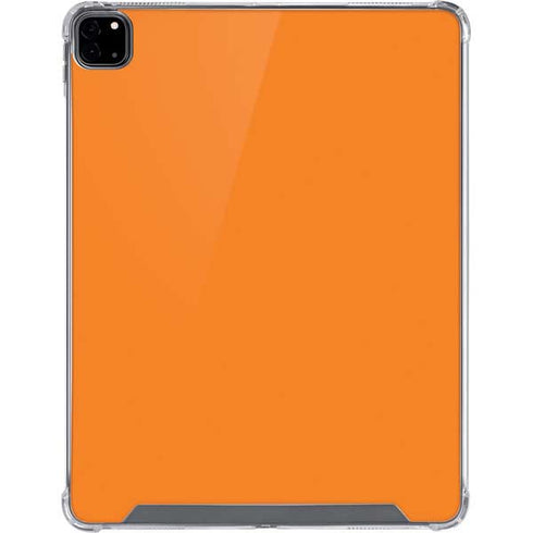 Orange Solid iPad Pro 12.9in (2020) Clear Case